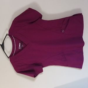 Burgundy XS scrub top. Never worn.